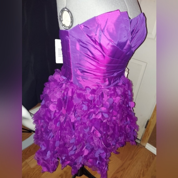 Love 16 Enzoani Purple PROM Dress NWT Corset Back Midi Beautiful Dress - Picture 2 of 5